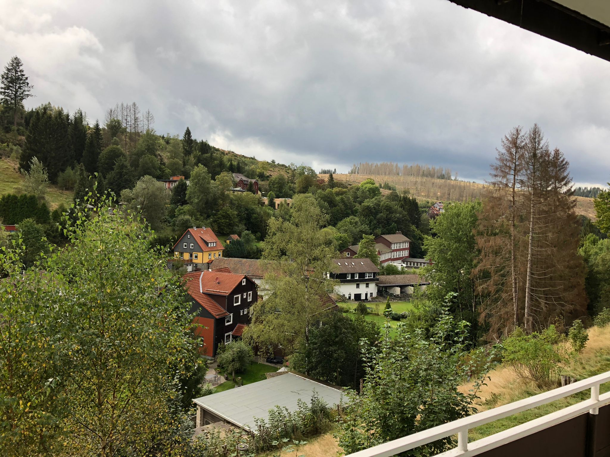 Ausblick Harzhotel Zur Schmiede, Altenau.
