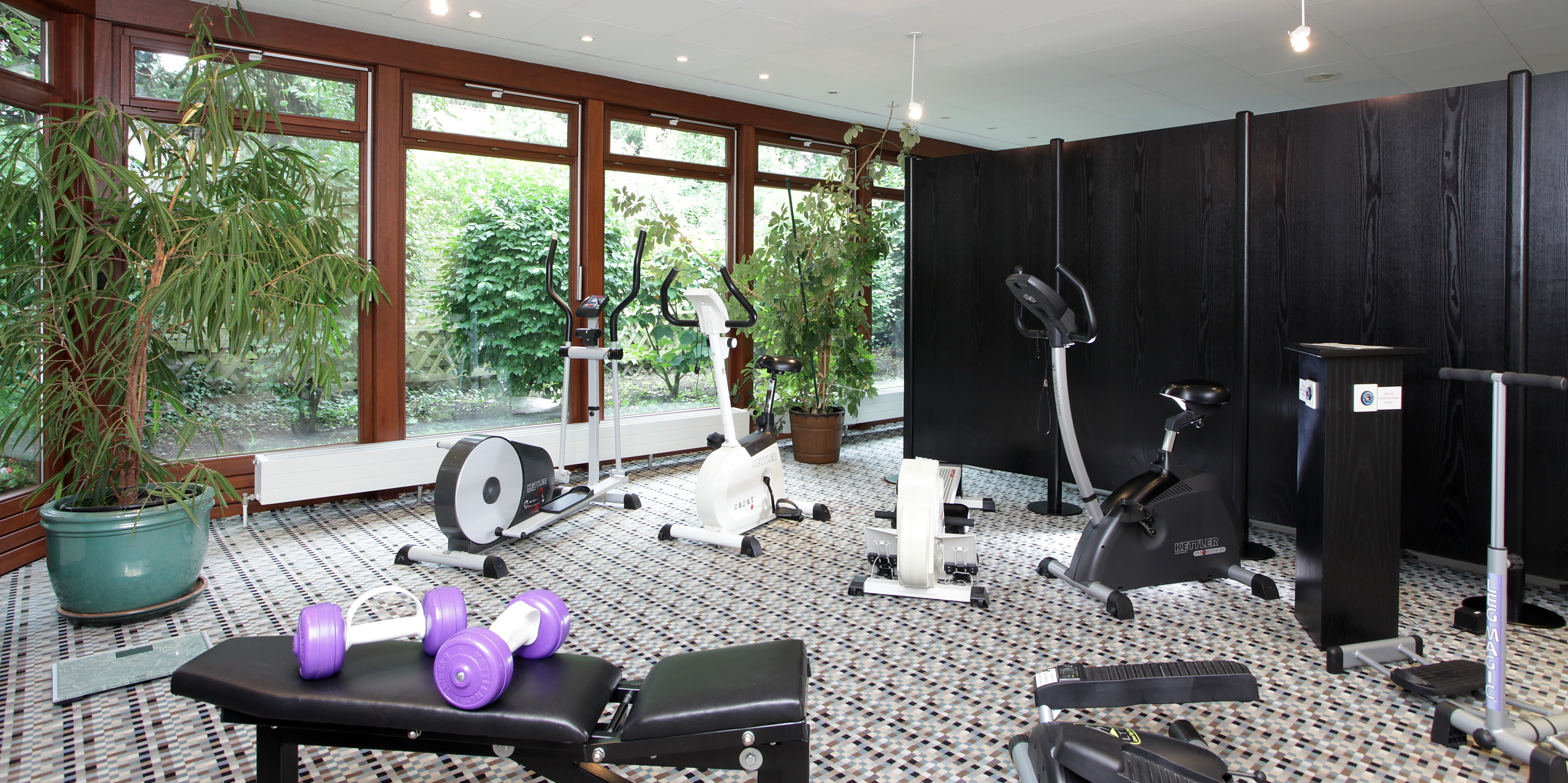 Fitnessbereich vom Vitalhotel am Stadtpark, Bad Harzburg.
