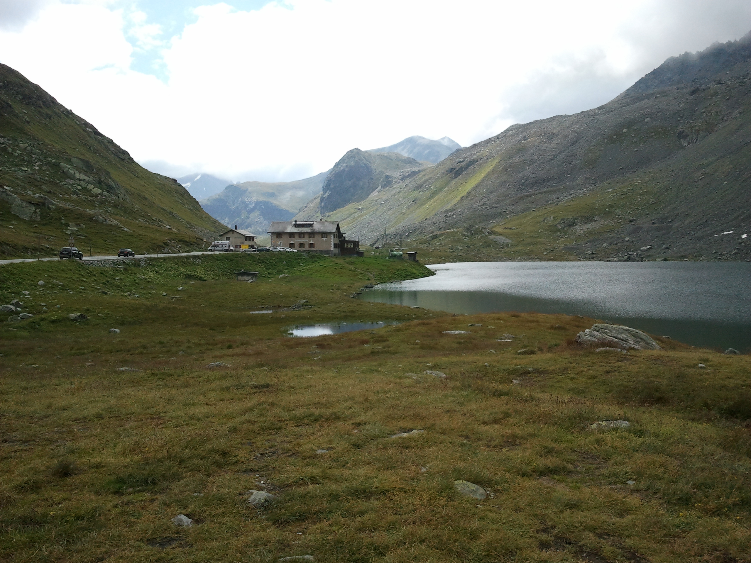 Flüelapass Davos, mit dem Hospiz-Flüela.