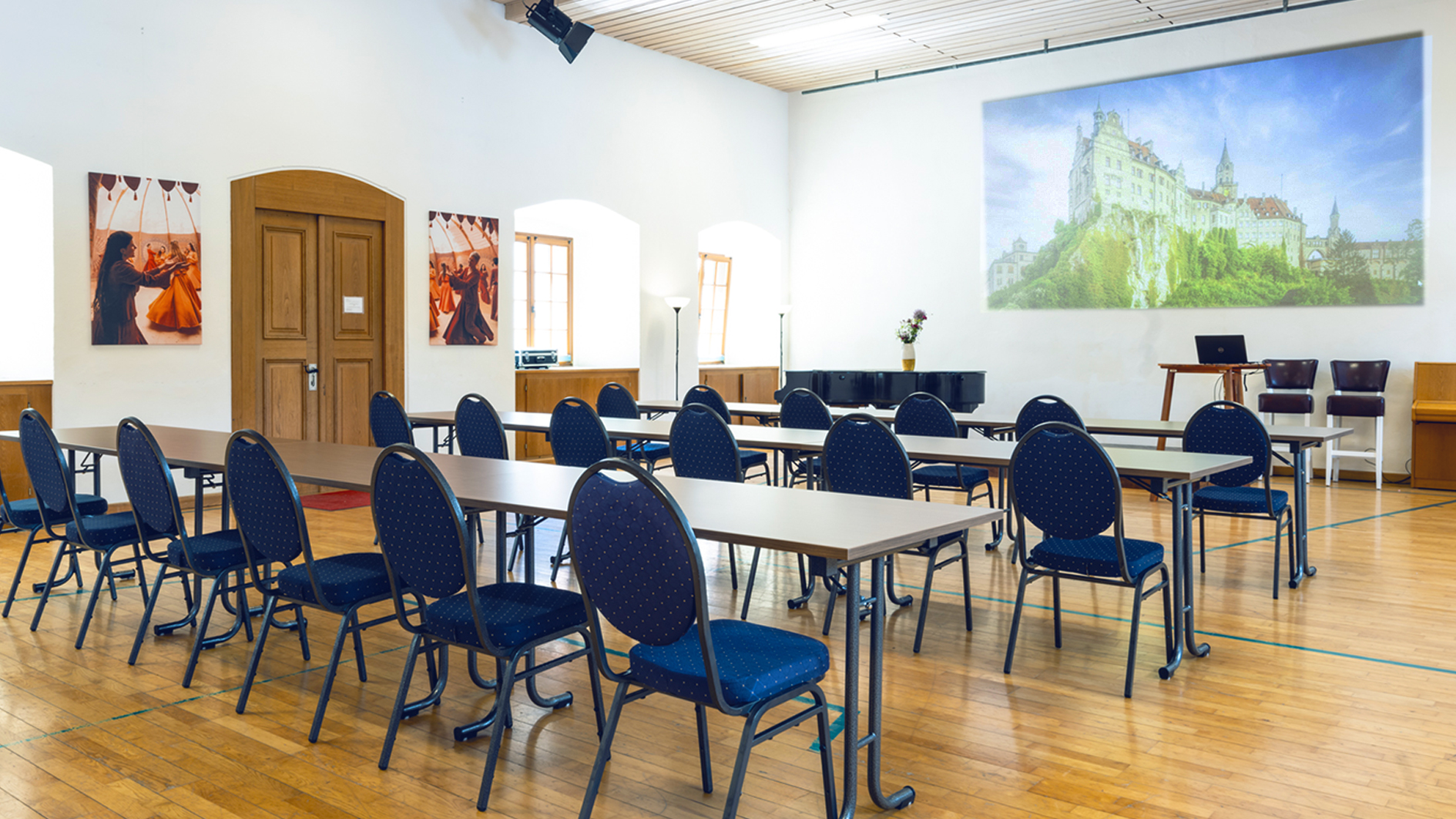 Großer Saal im Tagungszentrum & Hotel Schloss, Hohenfels.