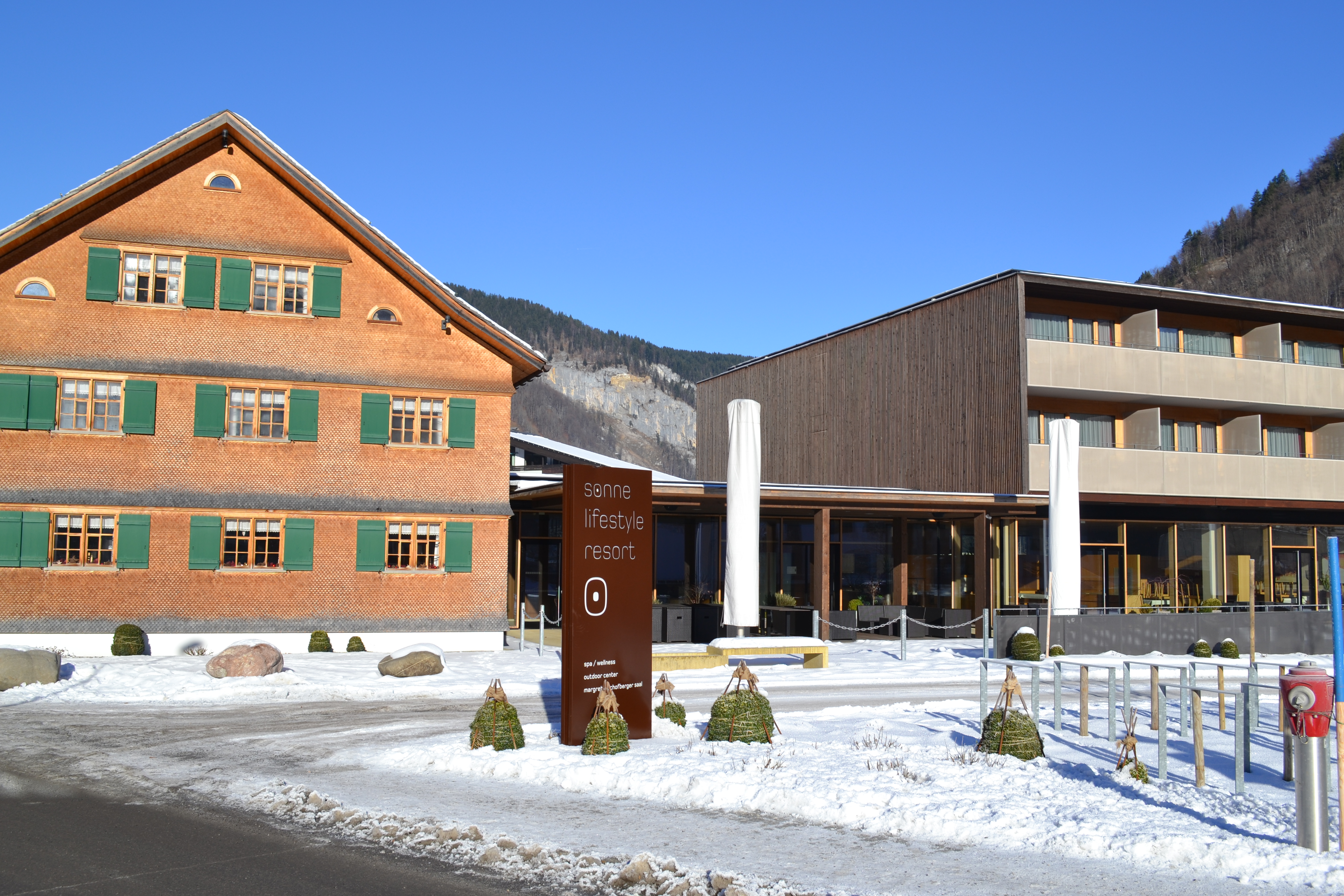 Das Sonne Lifestyle Resort im Winter.
