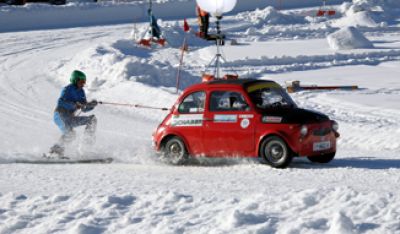 Mehr als 1.000 Zuseher beim Skijöring in Achenkirch