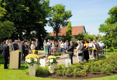 „Blühendes Band“ an der Romantischen Straße