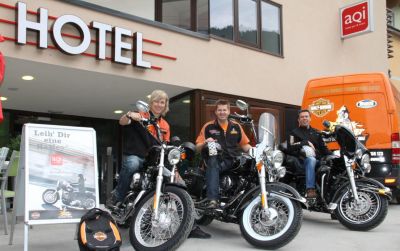 Kostenlose Harley-Probefahrt im Aqi Hotel Schladming