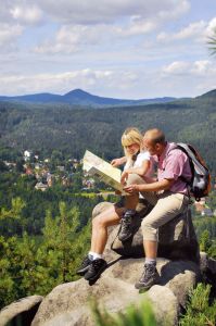 Klettergipfel und Skulpturenpfad