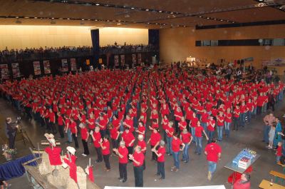 Line Dance Weltrekordversuch in St. Anton am Arlberg