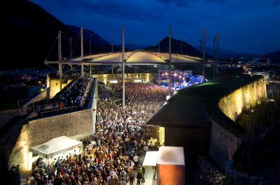 Keine Spur von Schlechtwetter auf der Festung Kufstein